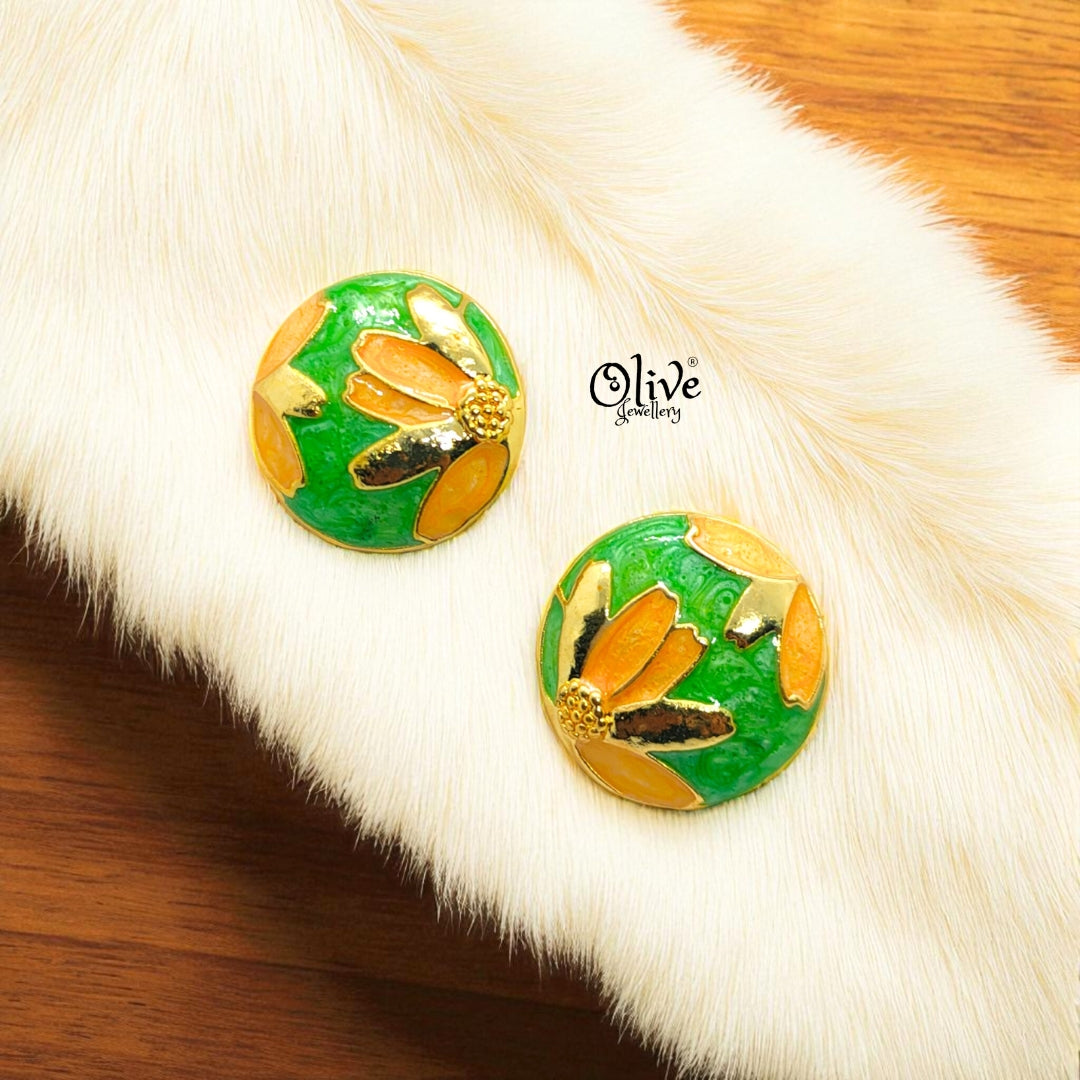 Enamel Earrings-1120
