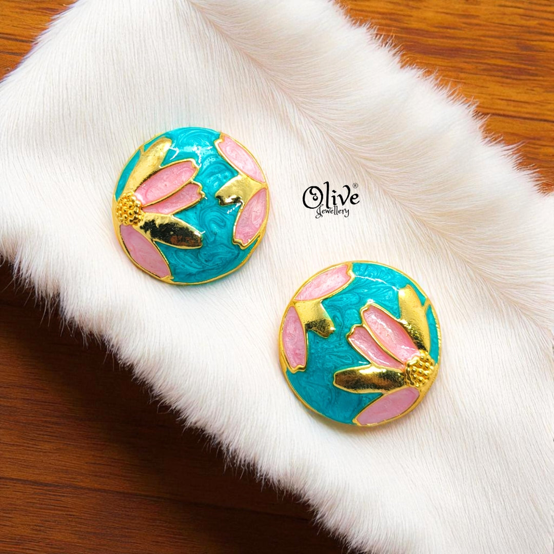 Enamel Earrings-1120