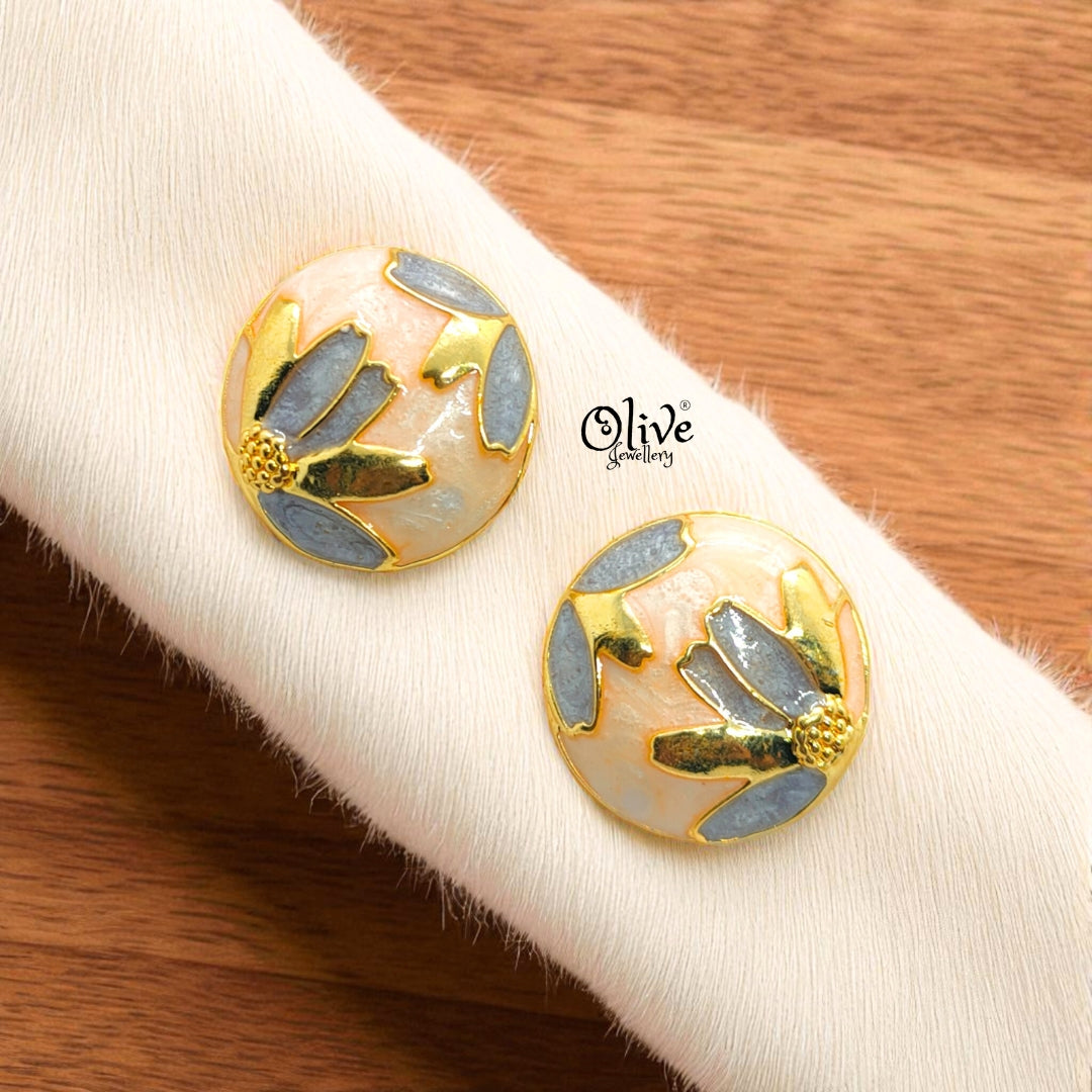 Enamel Earrings-1120