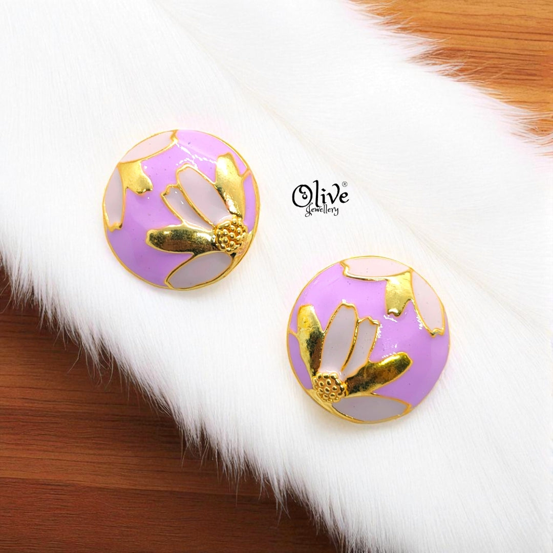 Enamel Earrings-1126