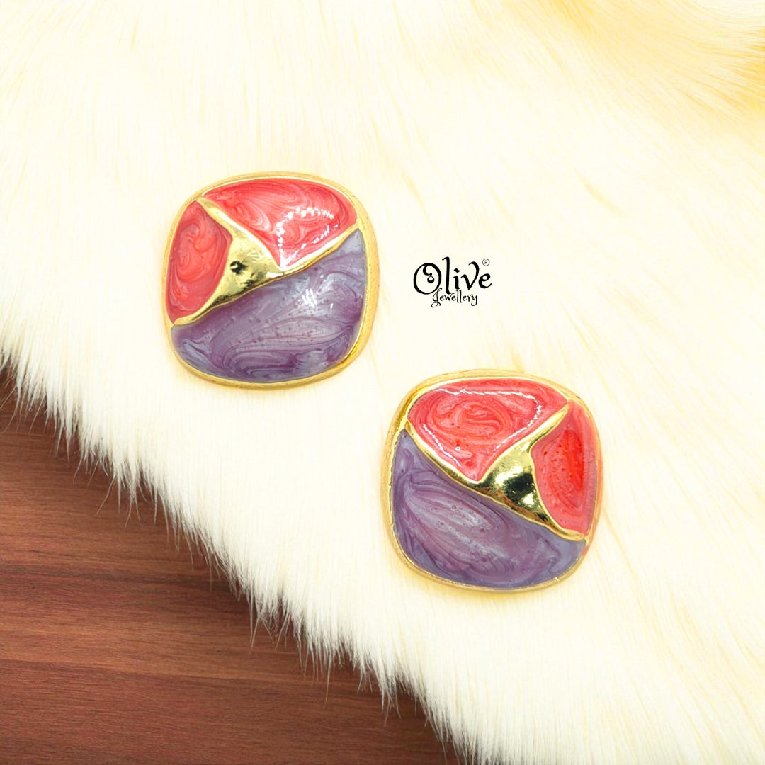 Enamel Earrings-1136