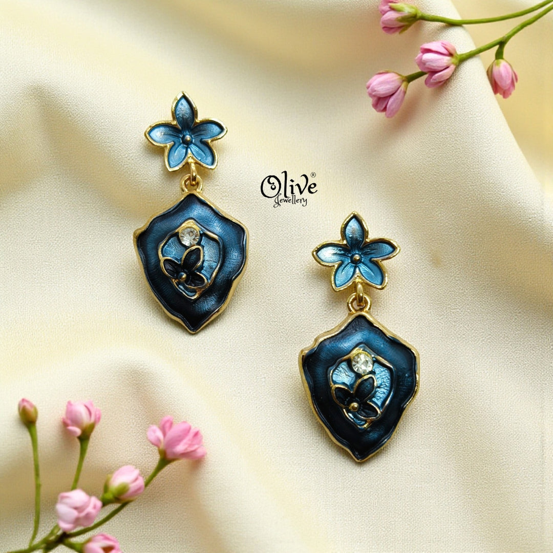 Enamel Earrings -1227