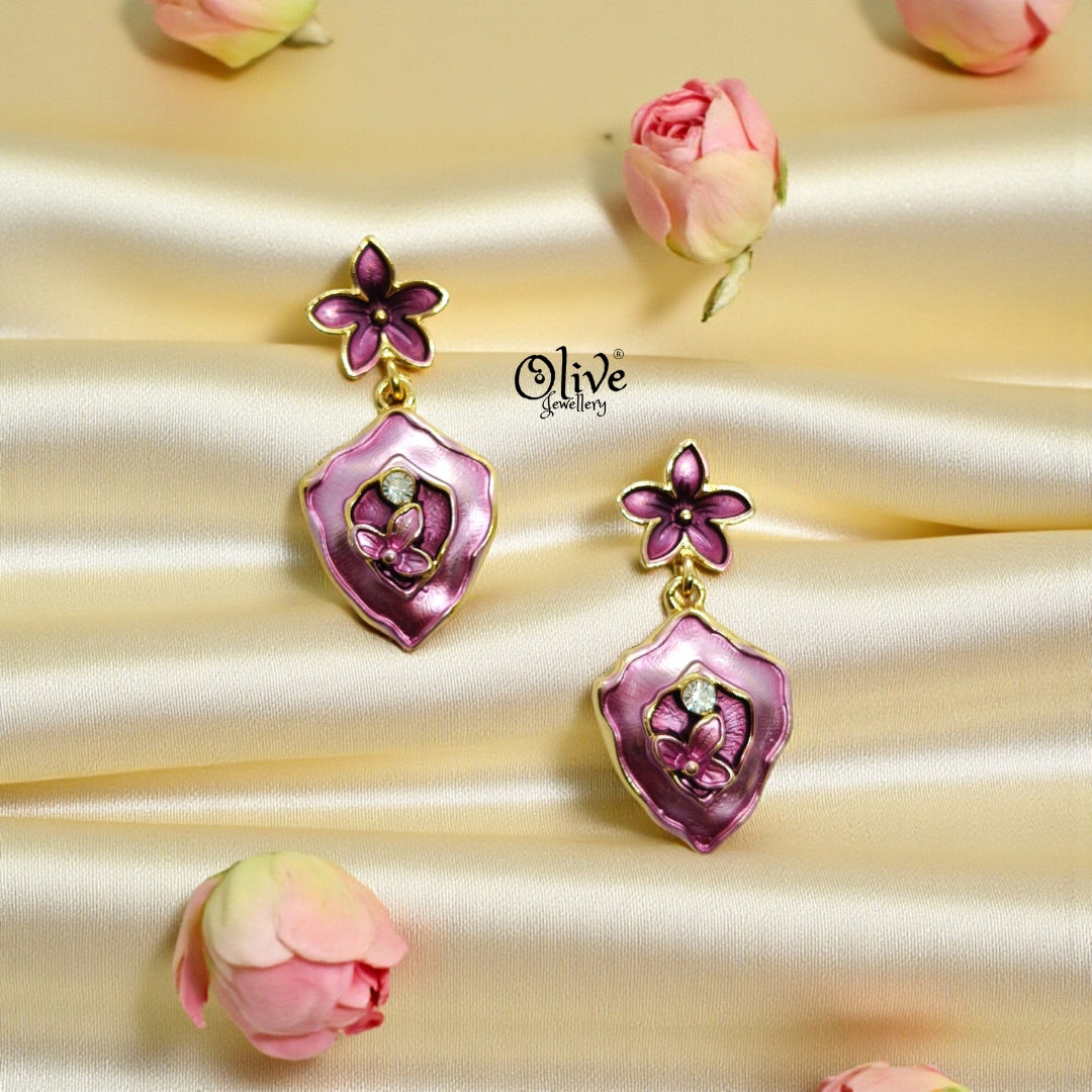 Enamel Earrings -1227