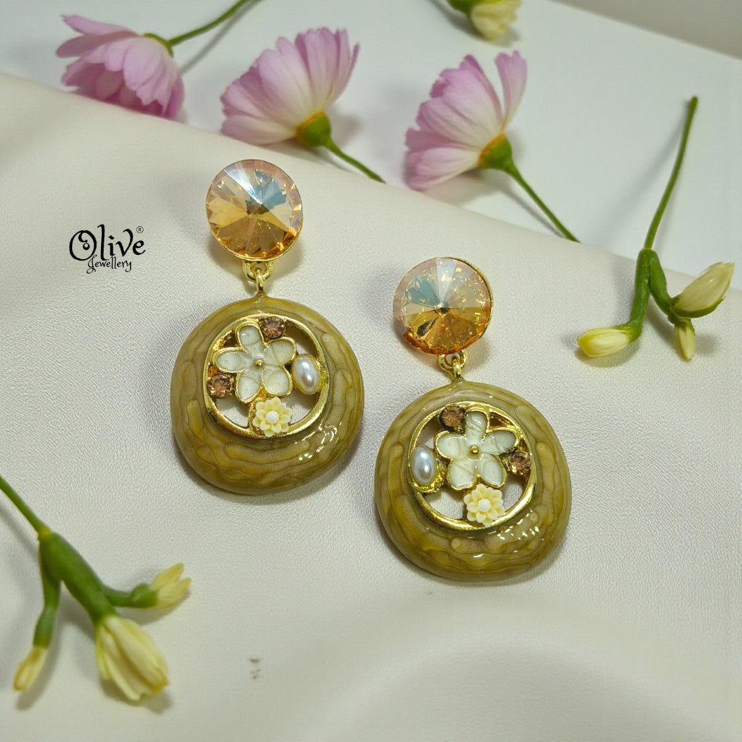 Enamel Earrings -1239