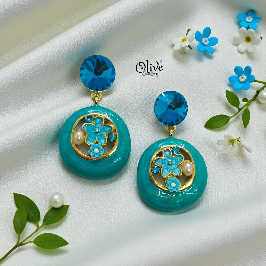 Enamel Earrings -1239