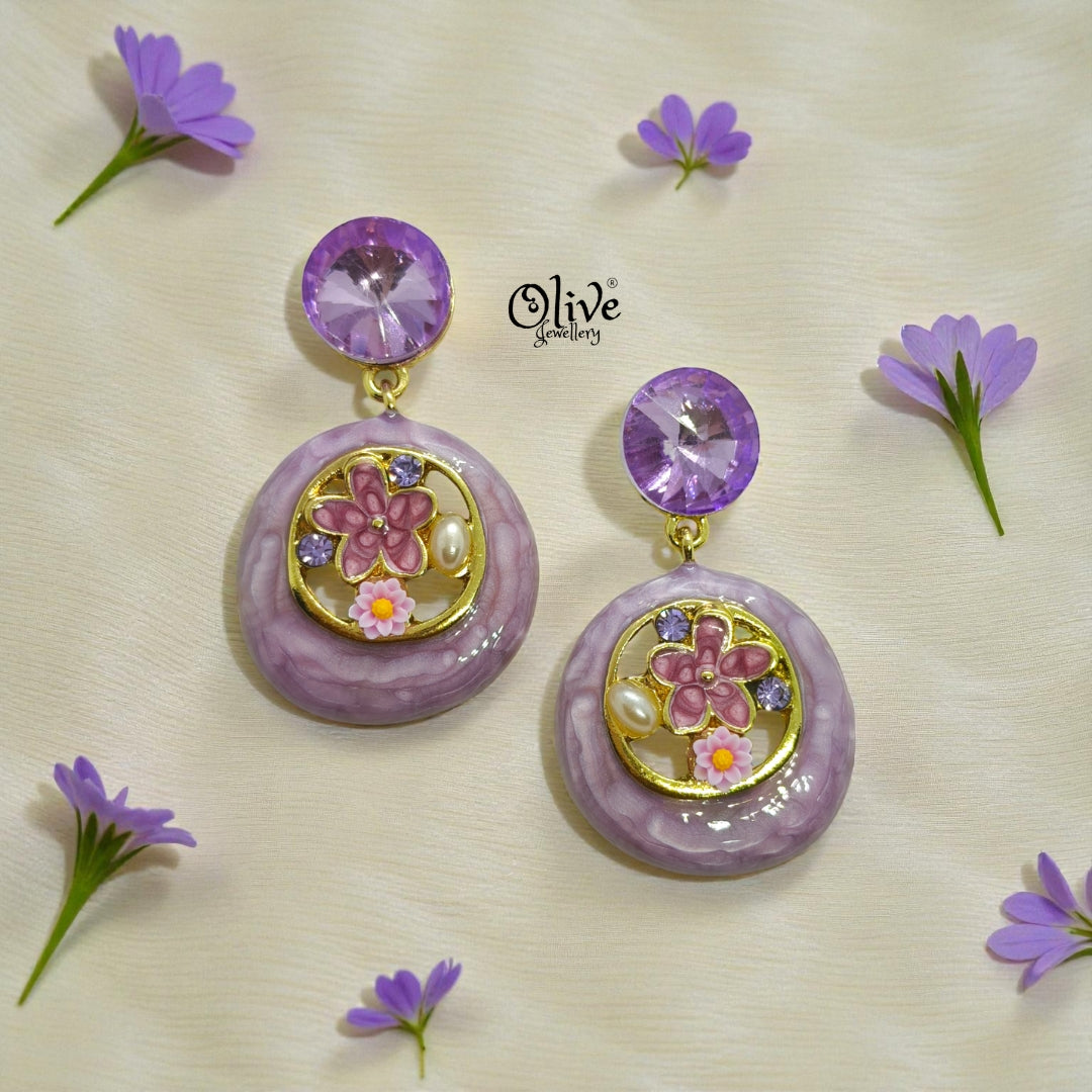 Enamel Earrings -1239