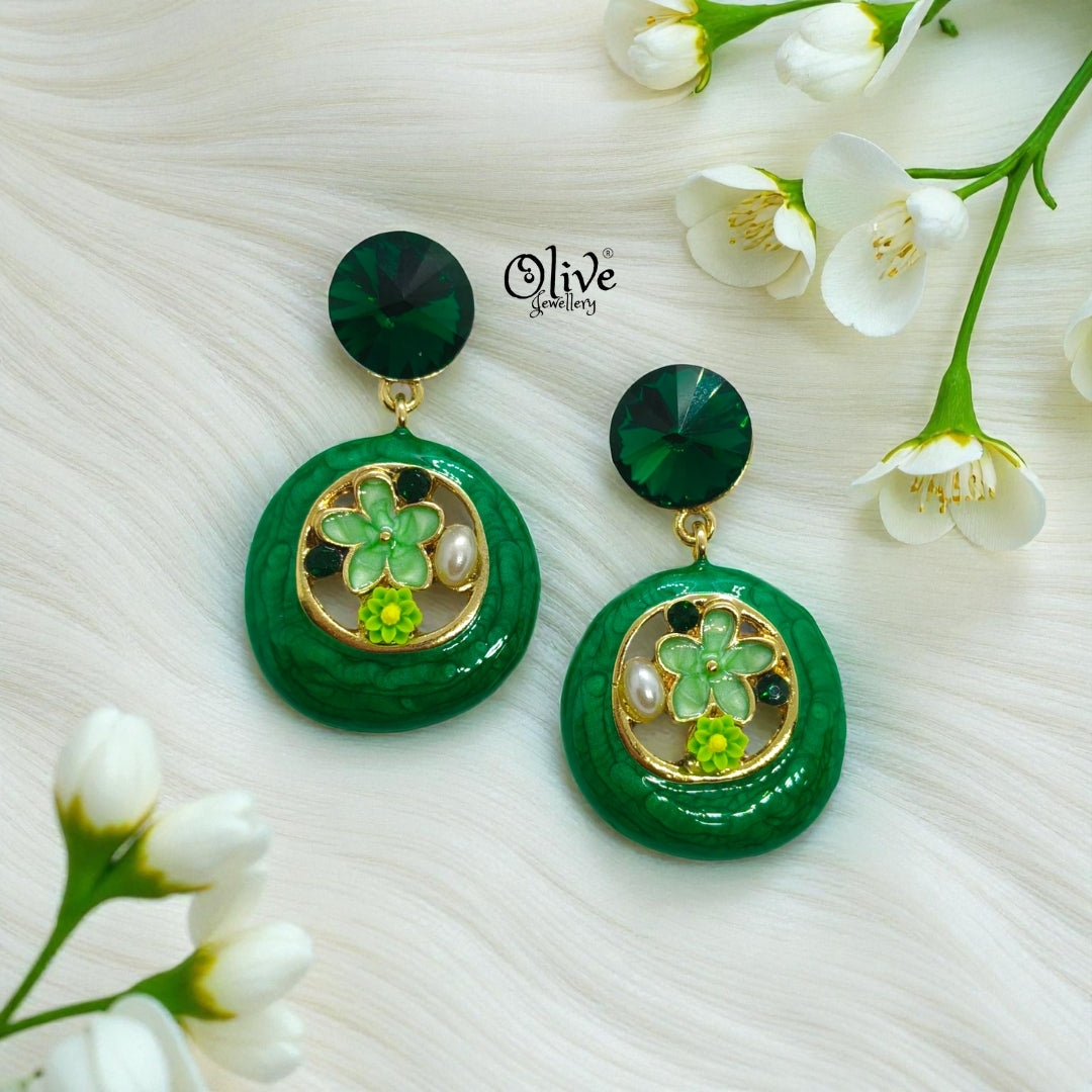 Enamel Earrings -1239