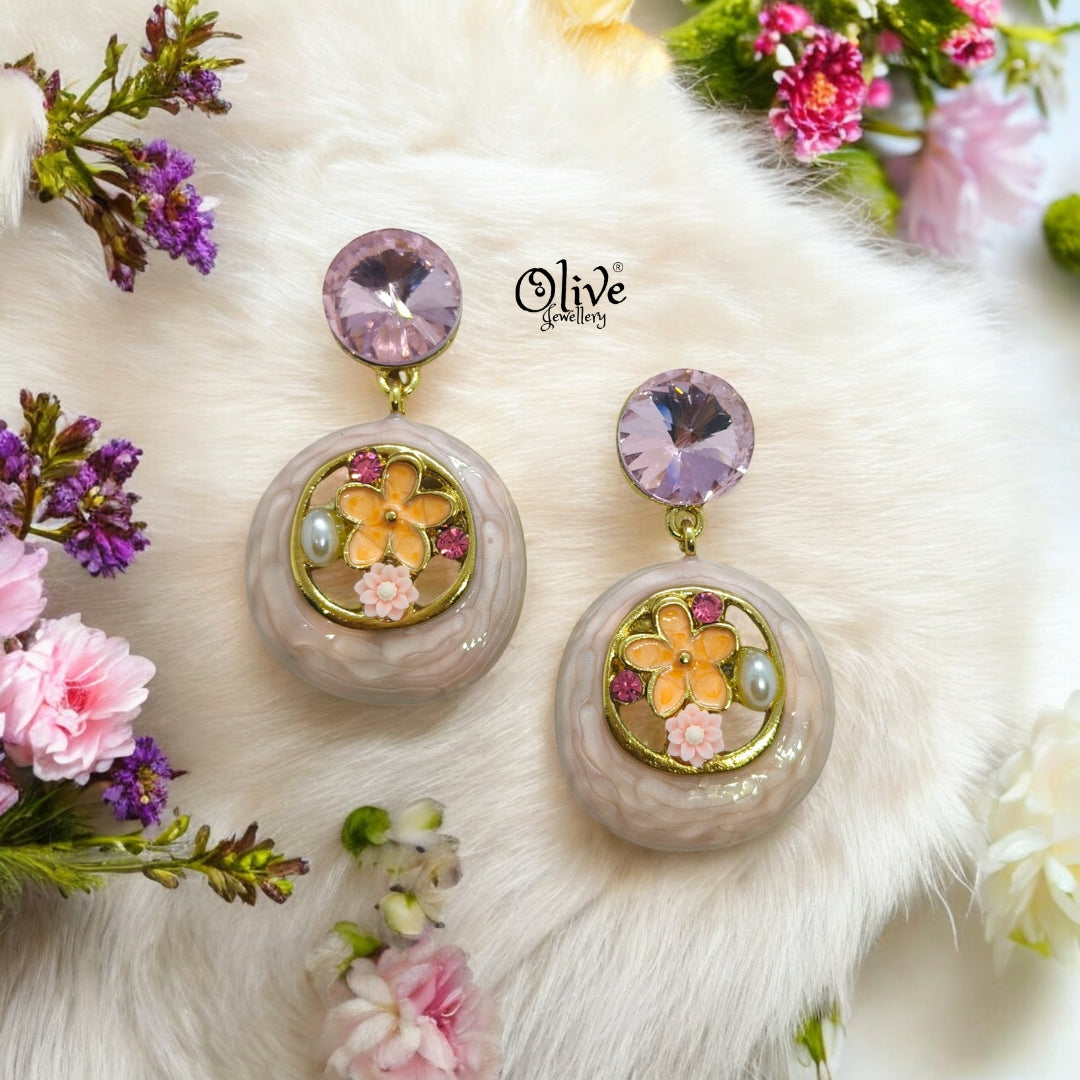 Enamel Earrings -1239
