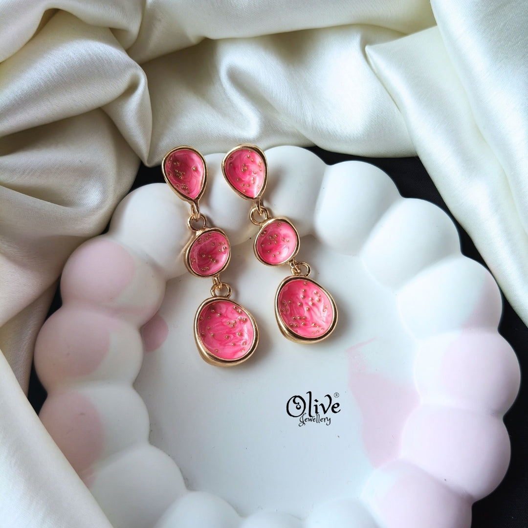 Enamel Earrings -1287