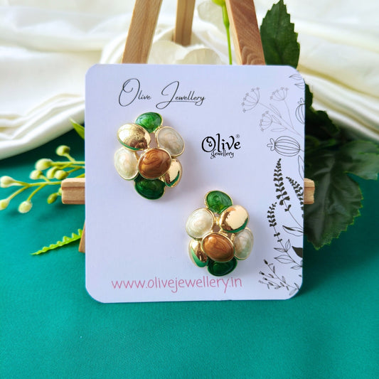 Enamel Earrings -1302