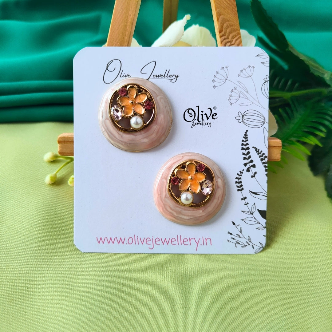Enamel Earrings -1321