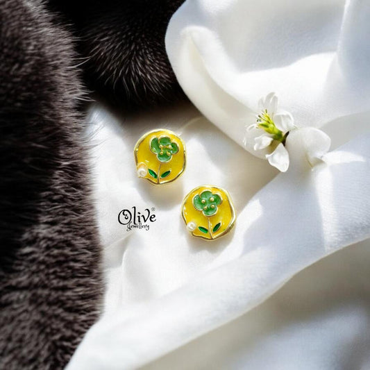 Enamel Earrings-1399