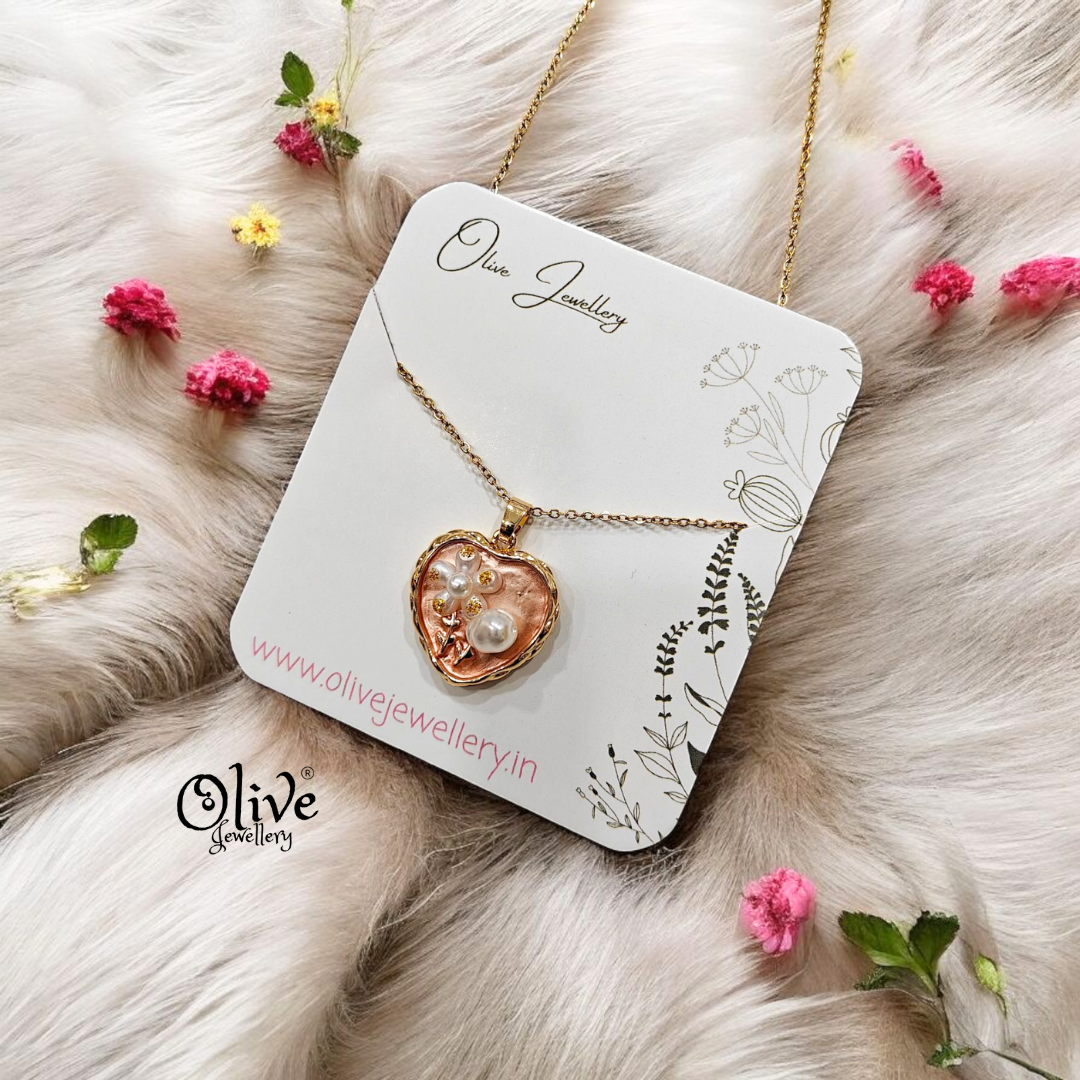 Enamel Pendants - Heart Shape