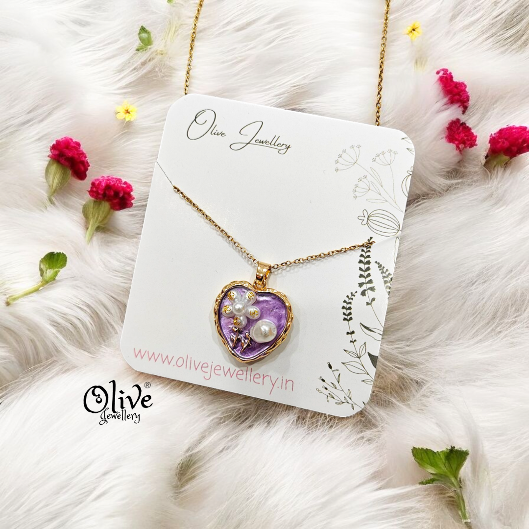 Enamel Pendants - Heart Shape