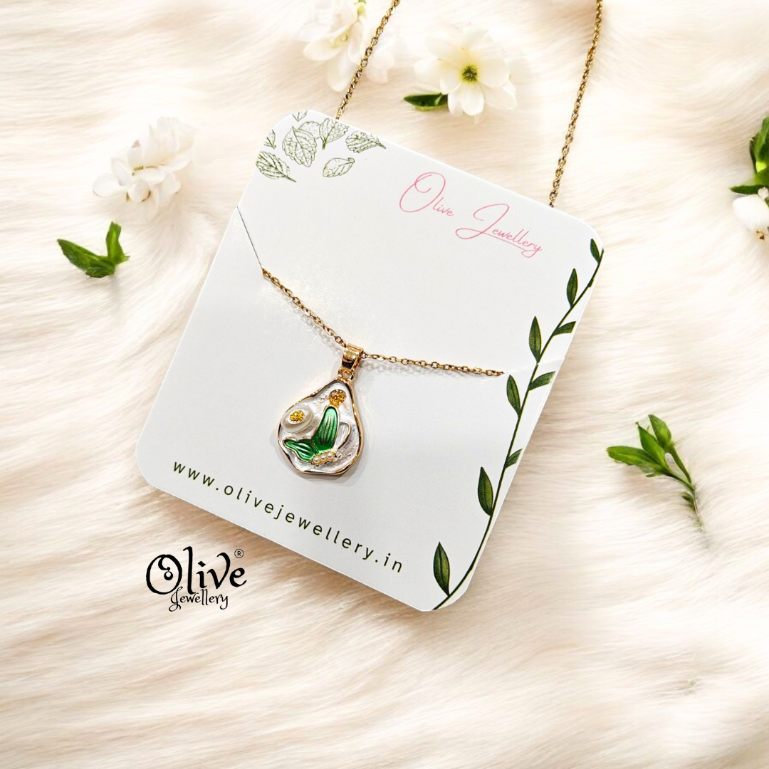 Enamel Pendants - Butterfly Silhouette