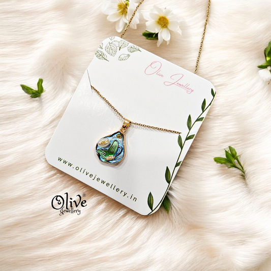 Enamel Pendants - Butterfly Silhouette