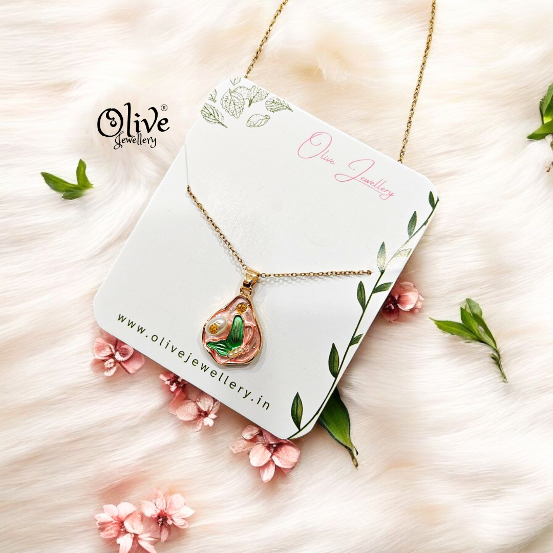 Enamel Pendants - Butterfly Silhouette