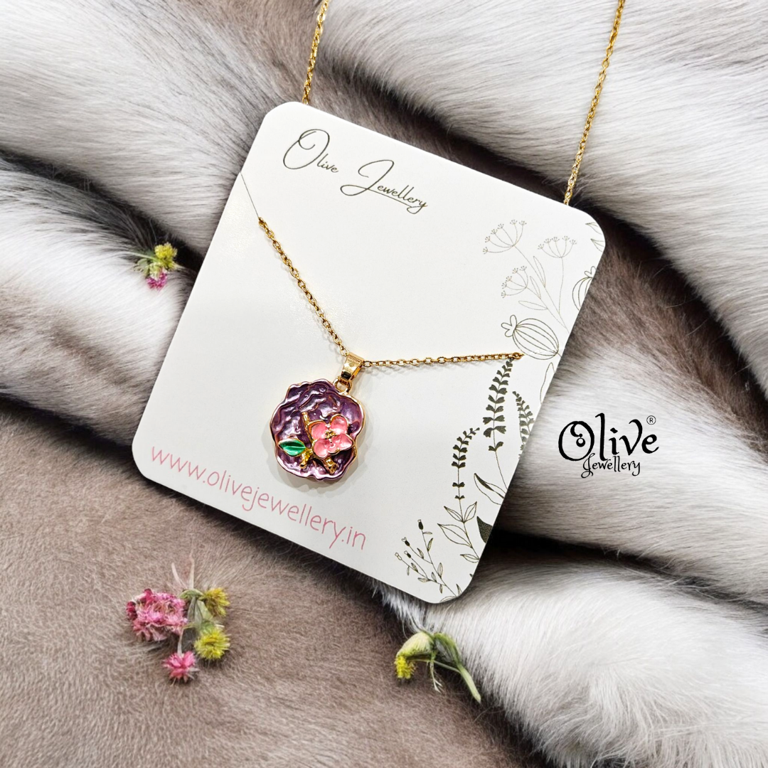 Enamel Pendants - Flower