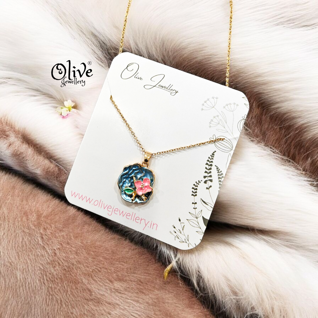 Enamel Pendants - Flower