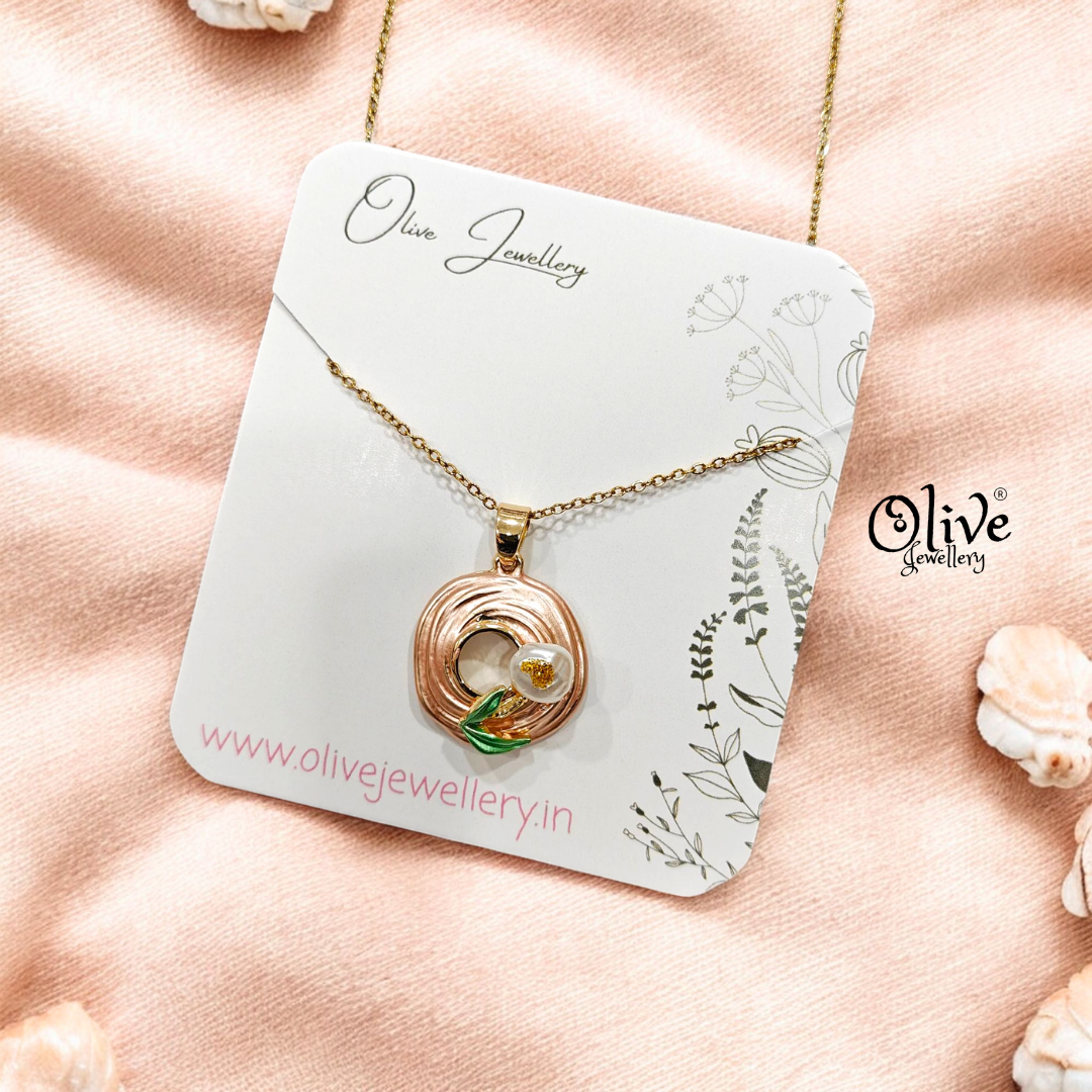 Enamel Pendants - Round Shell