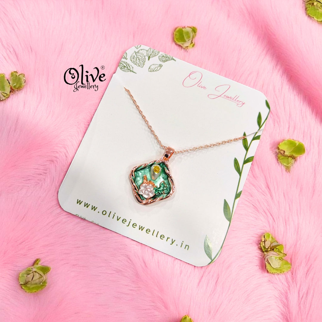Enamel Pendants - 59 (Rose Gold)