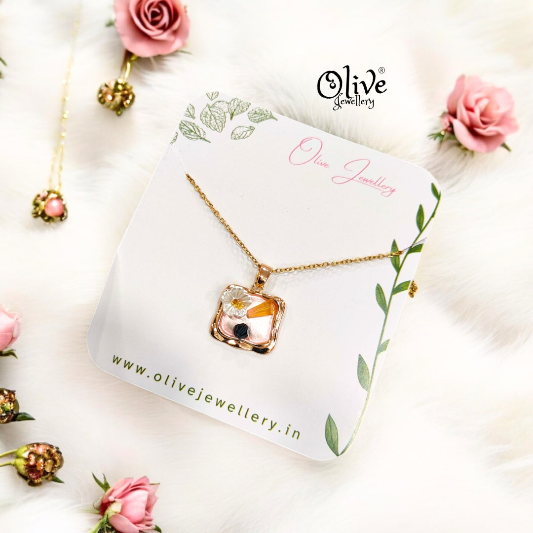 Enamel Pendants -66 (Gold Shade)