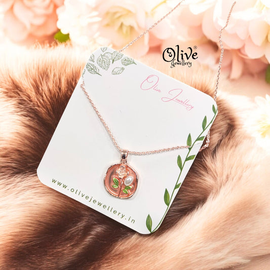 Enamel Pendants -81 (Rose Gold Shade)