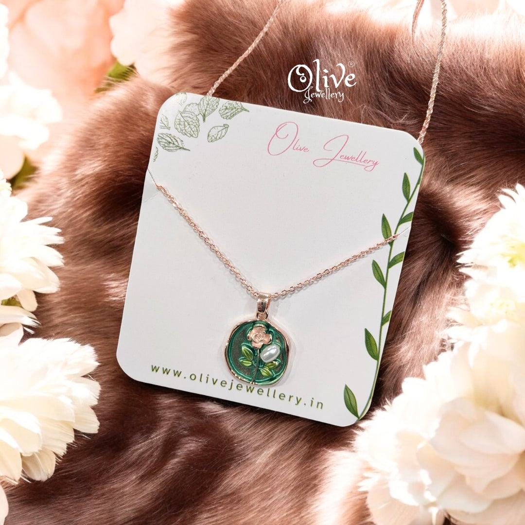 Enamel Pendants -81 (Rose Gold Shade)