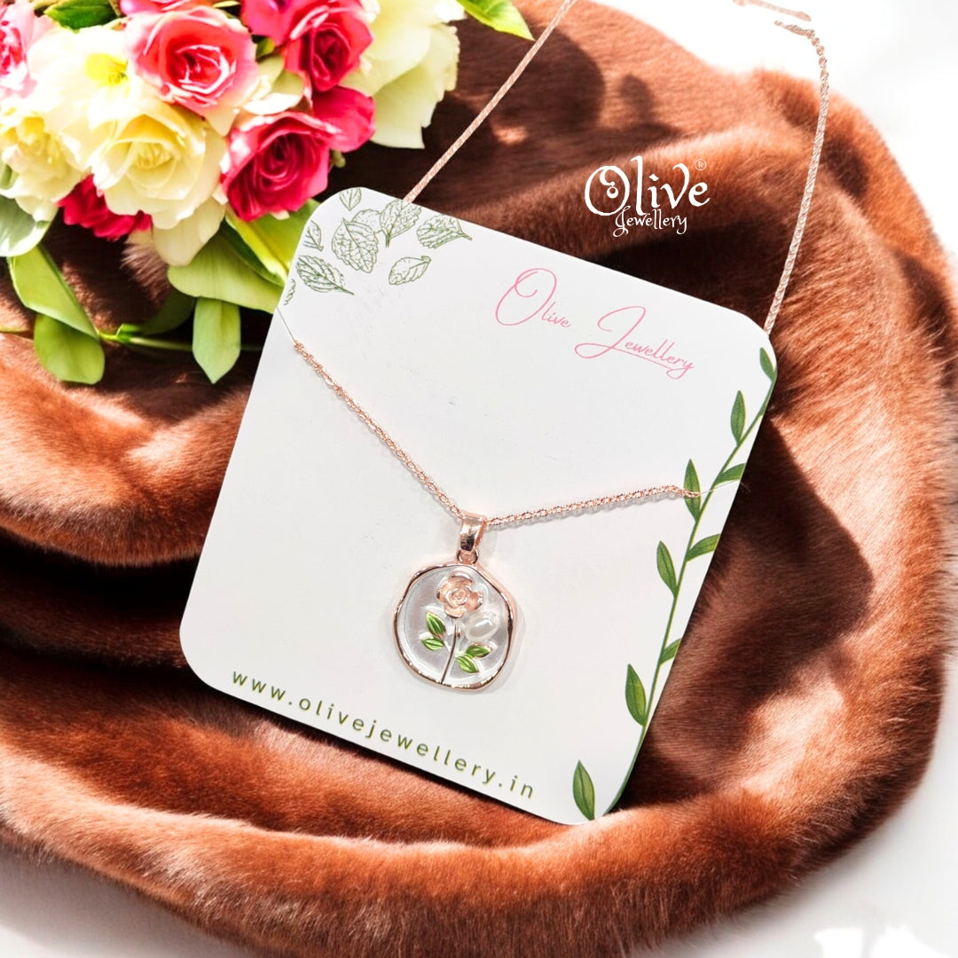 Enamel Pendants -81 (Rose Gold Shade)