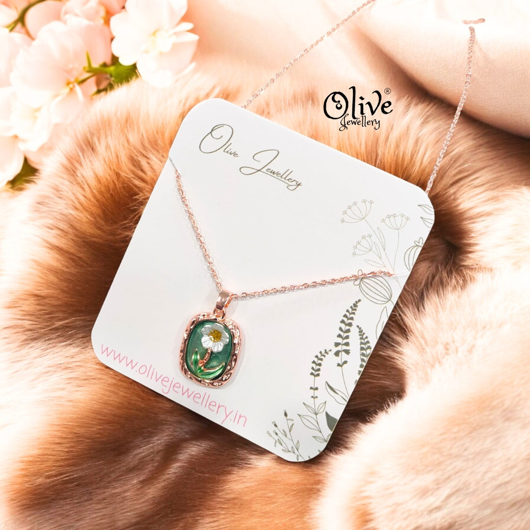 Enamel Pendants -86 (Rose Gold Shade)
