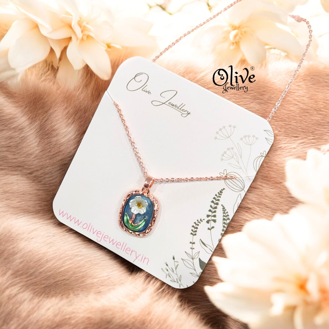 Enamel Pendants -86 (Rose Gold Shade)