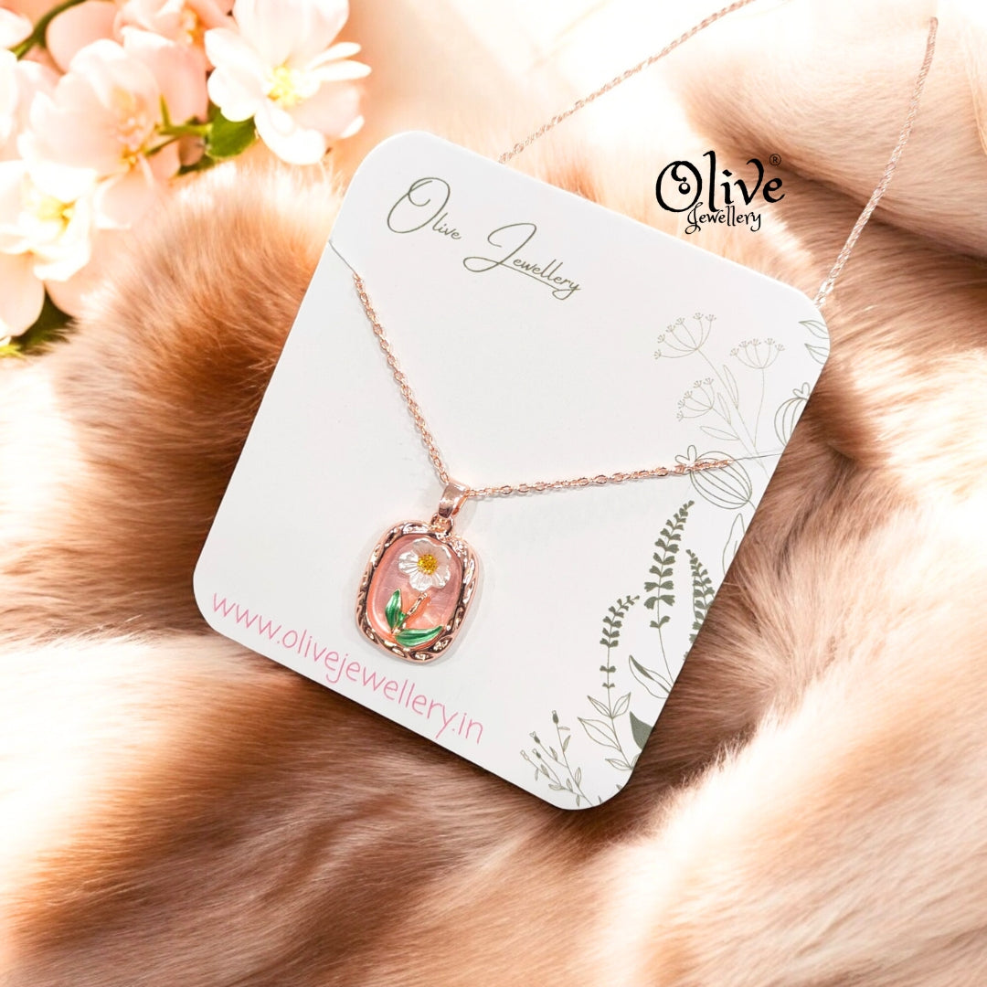 Enamel Pendants -86 (Rose Gold Shade)