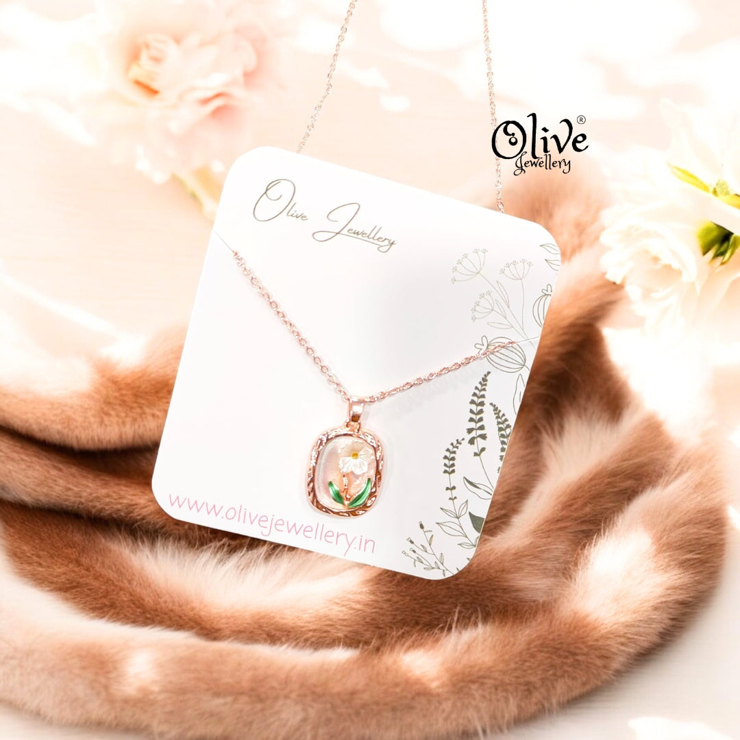 Enamel Pendants -86 (Rose Gold Shade)