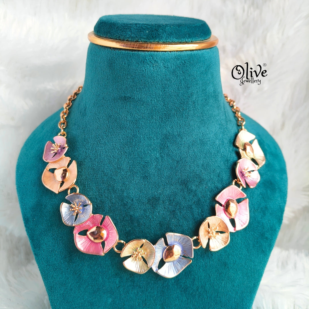 Enamel Necklace - 145