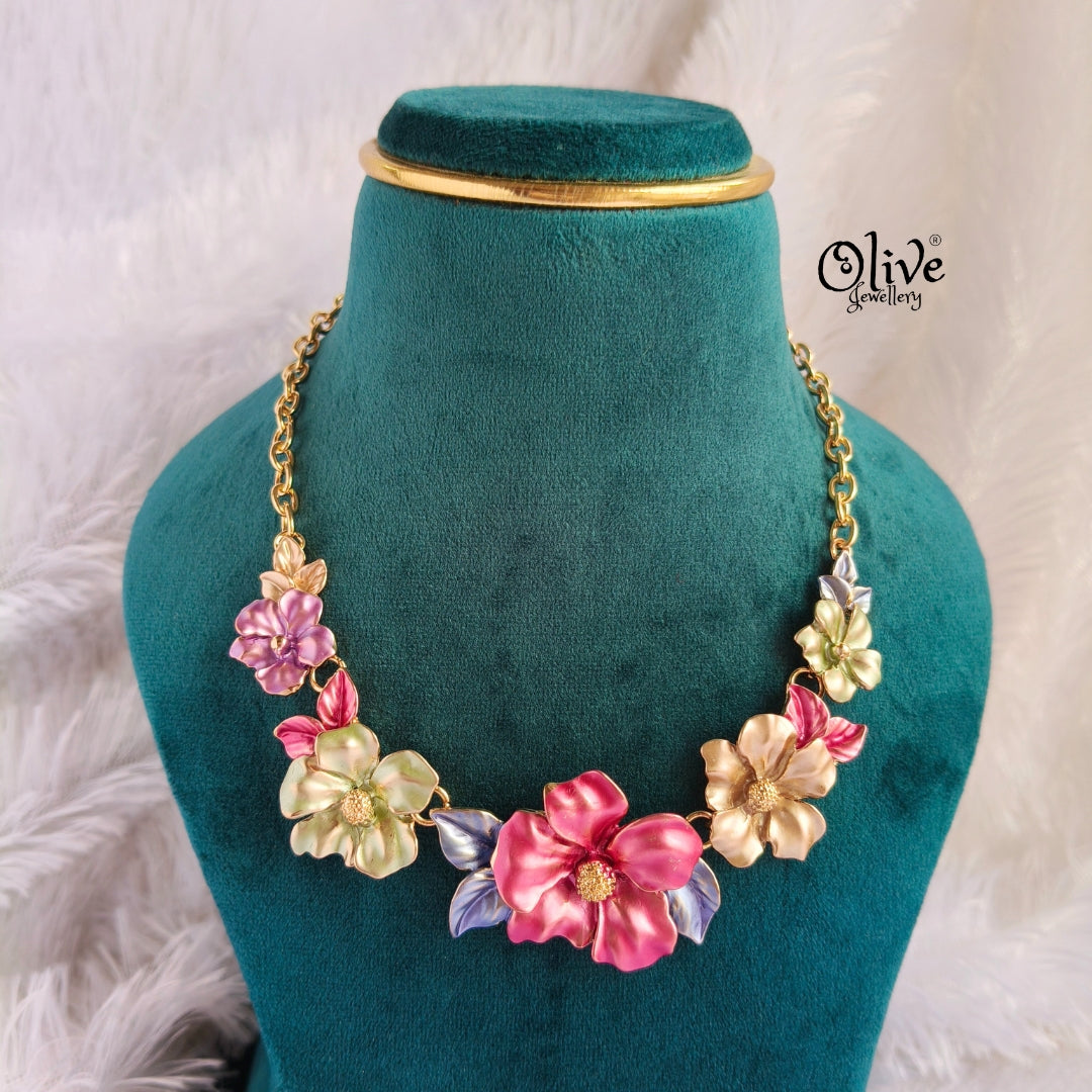 Enamel Necklace - 149