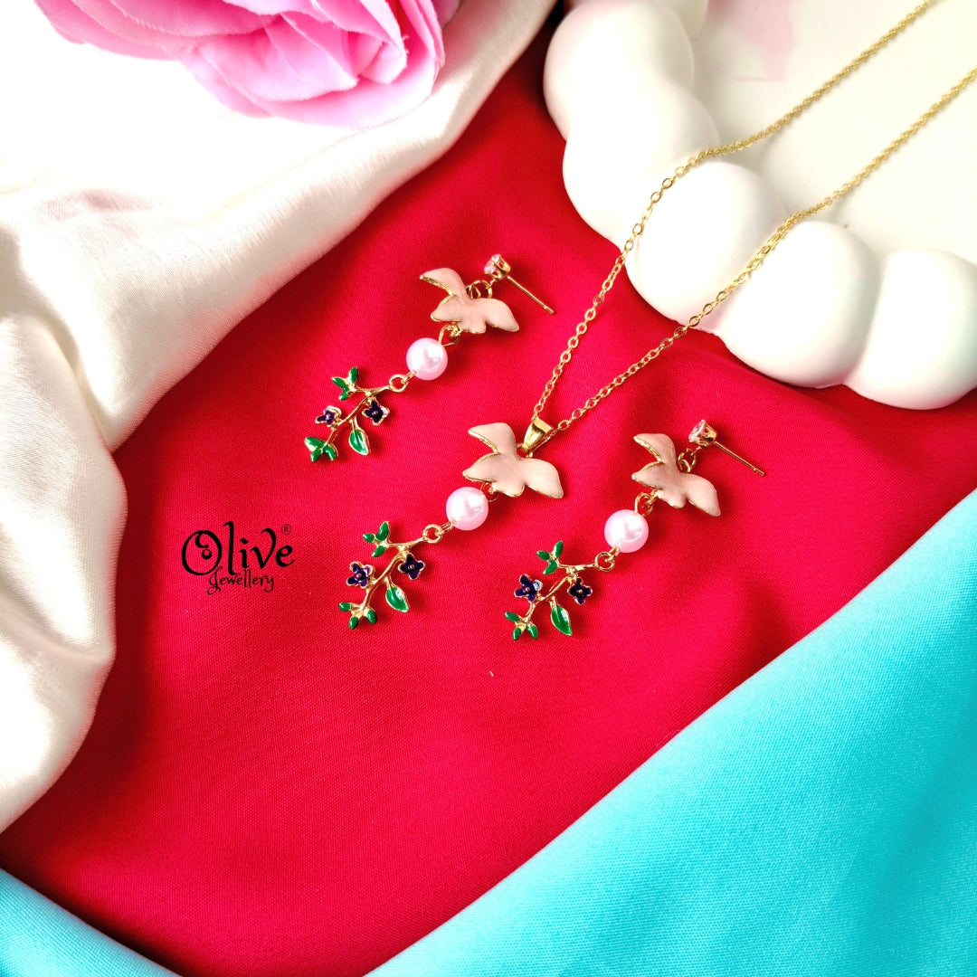 Enamel Pendant Set - 307