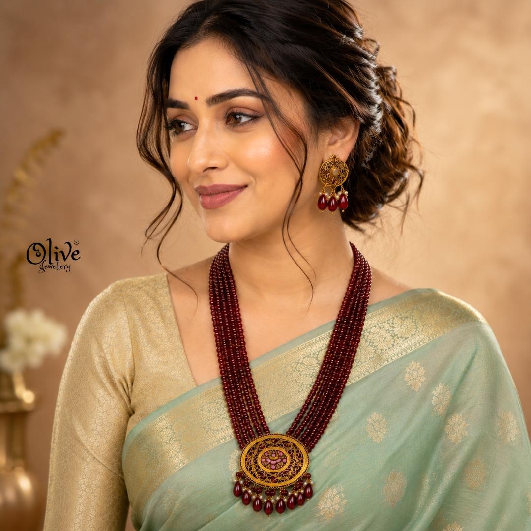 Filigree Neck Set-014