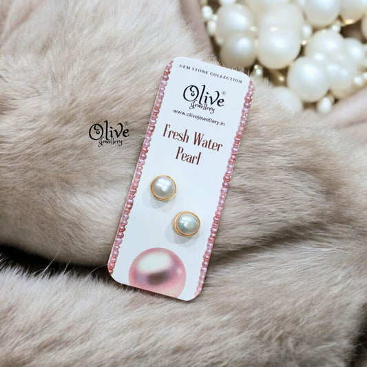 Fresh Water Pearl - Collet Fitting