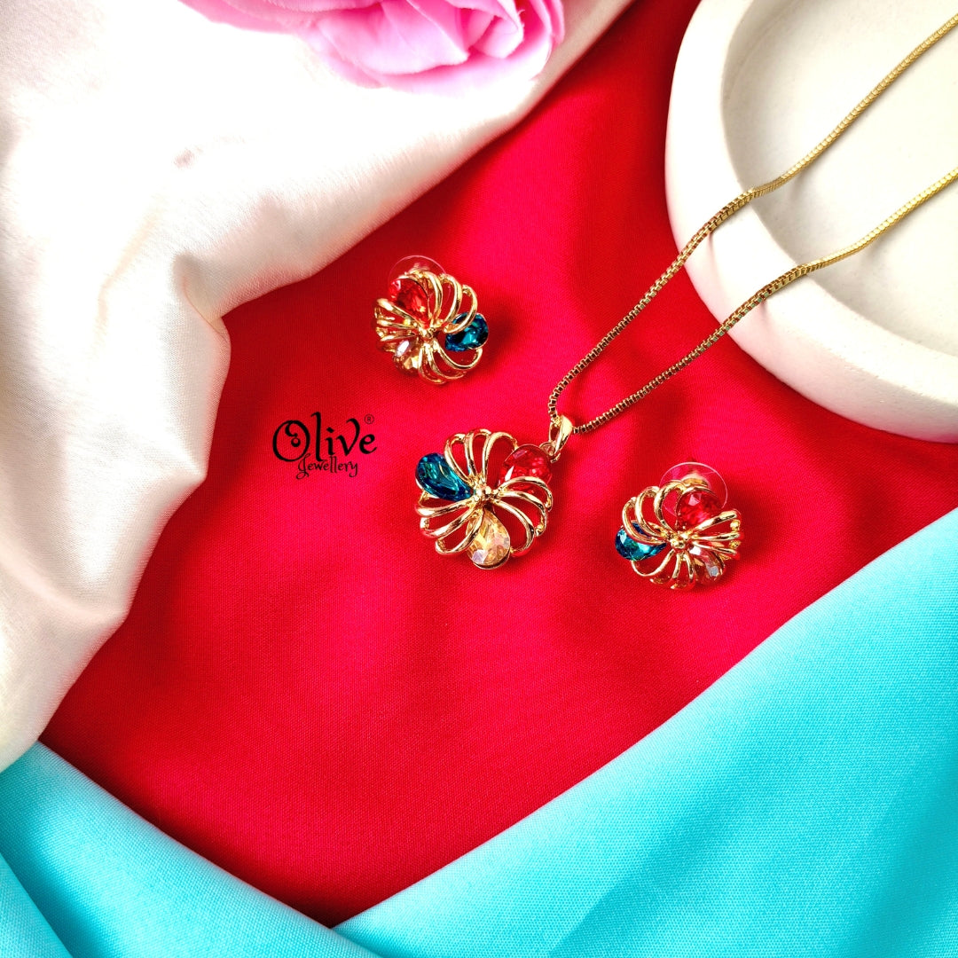 Glass Collection Pendant Set -002