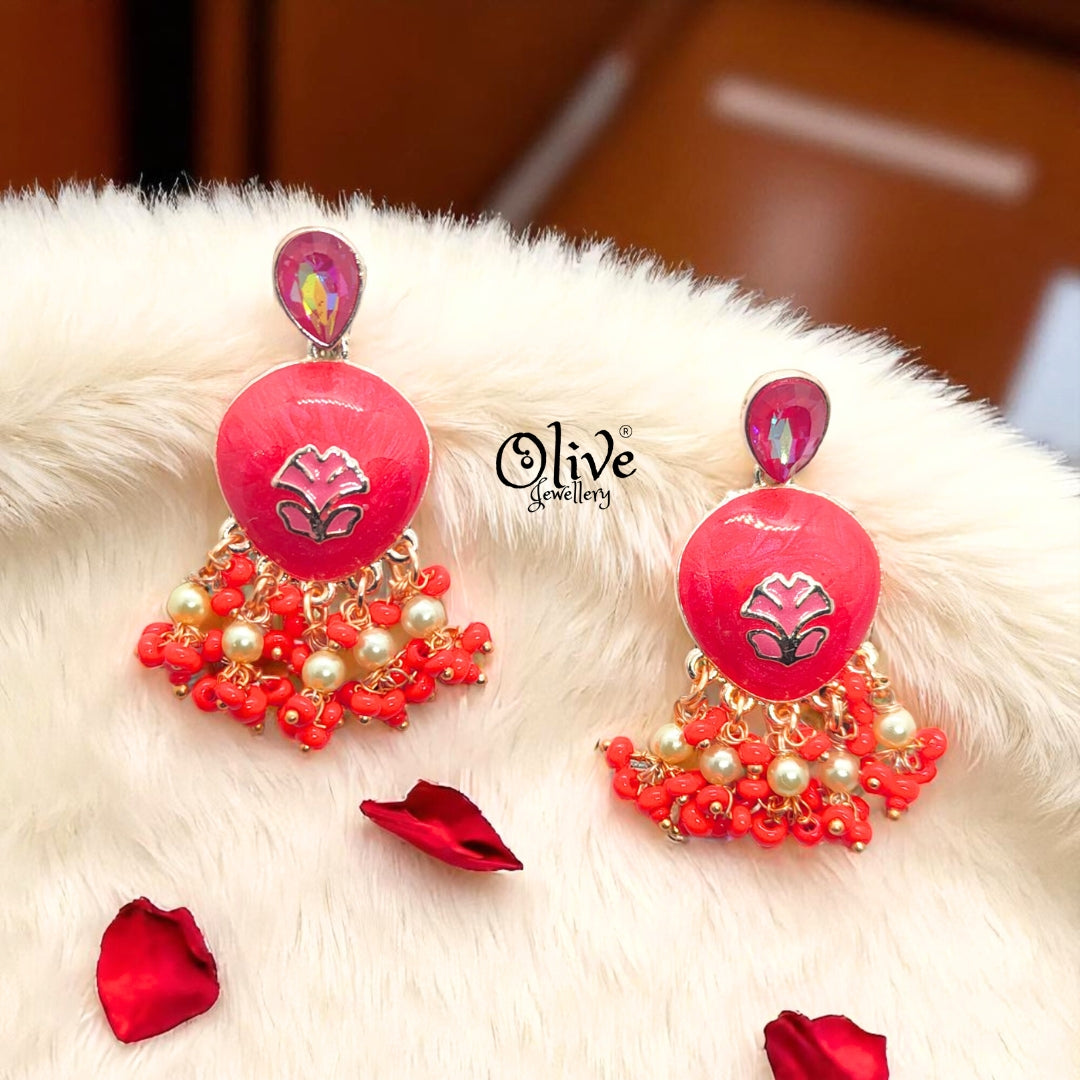 Meenakari Earrings - 19