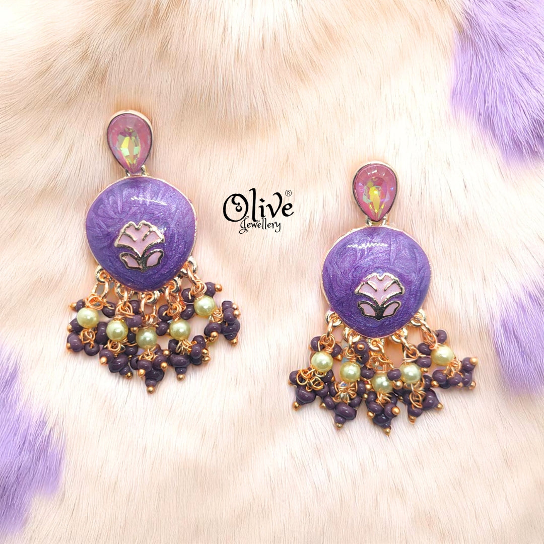 Meenakari Earrings - 19