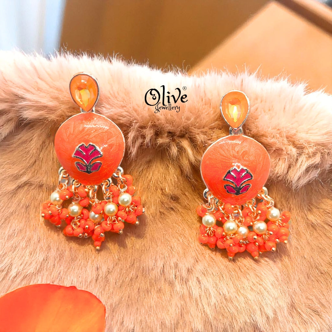 Meenakari Earrings - 19