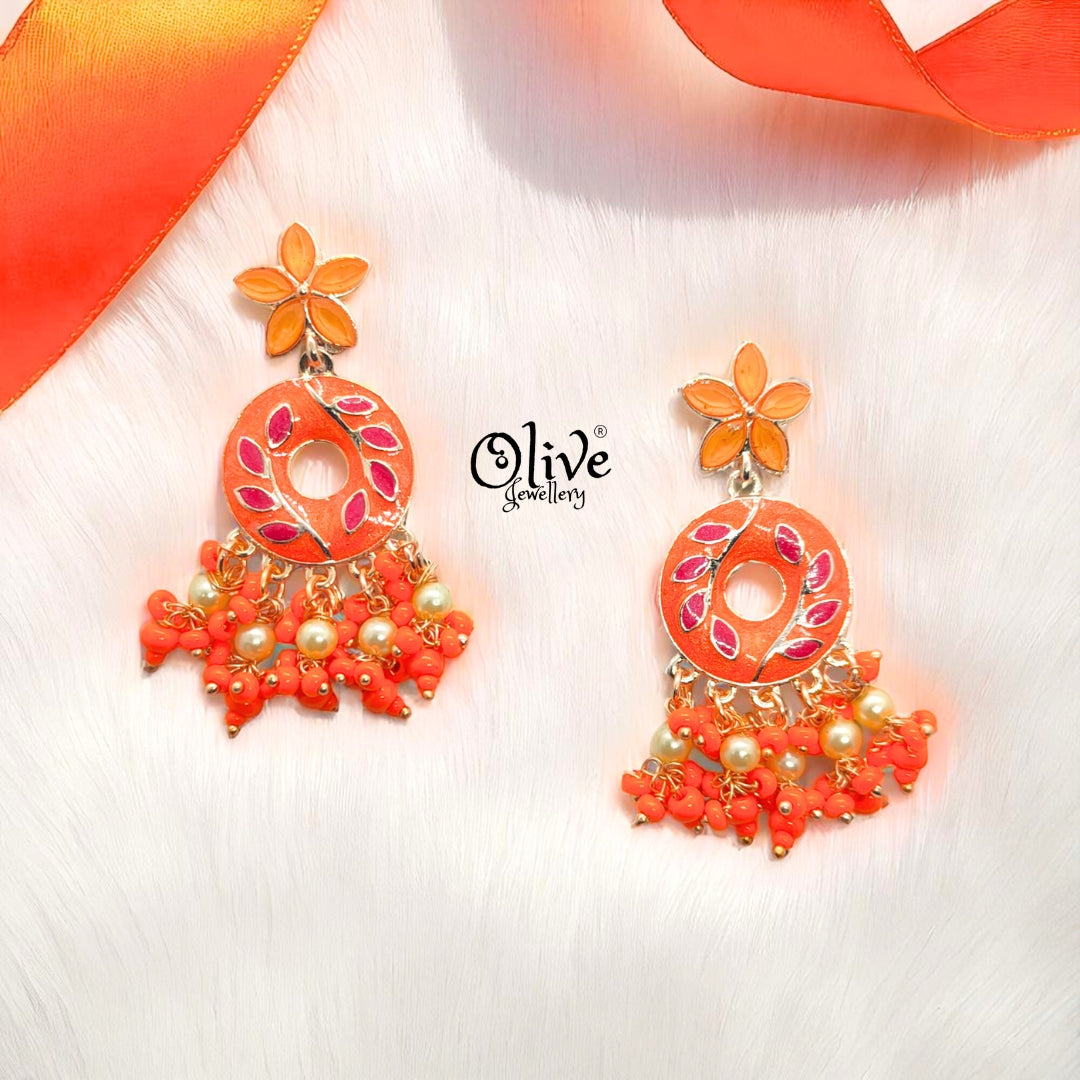 Meenakari Earrings - 25