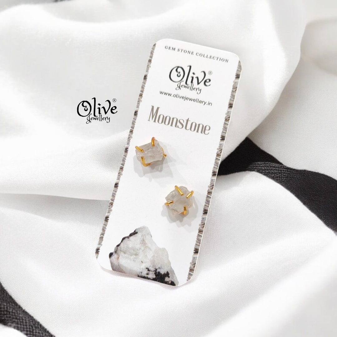 Gem Stone Studs - Claw Fitting - Rough Shape