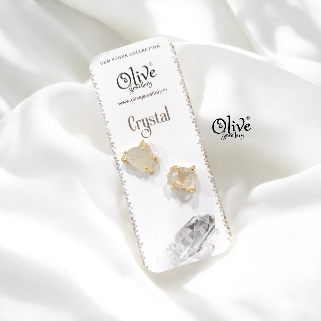 Gem Stone Studs - Claw Fitting - Rough Shape