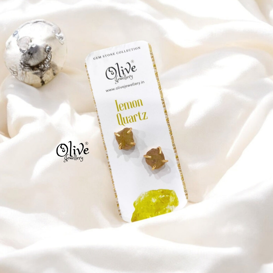 Gem Stone Studs - Claw Fitting - Rough Shape