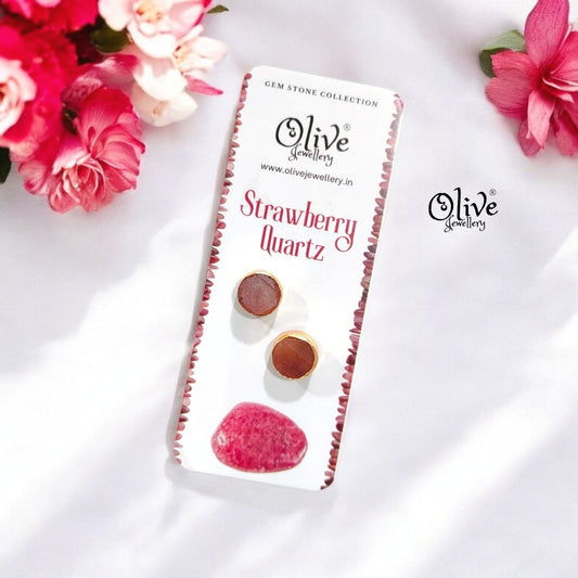 Gem Stone Studs - Collet Fitting - Round - Small Size