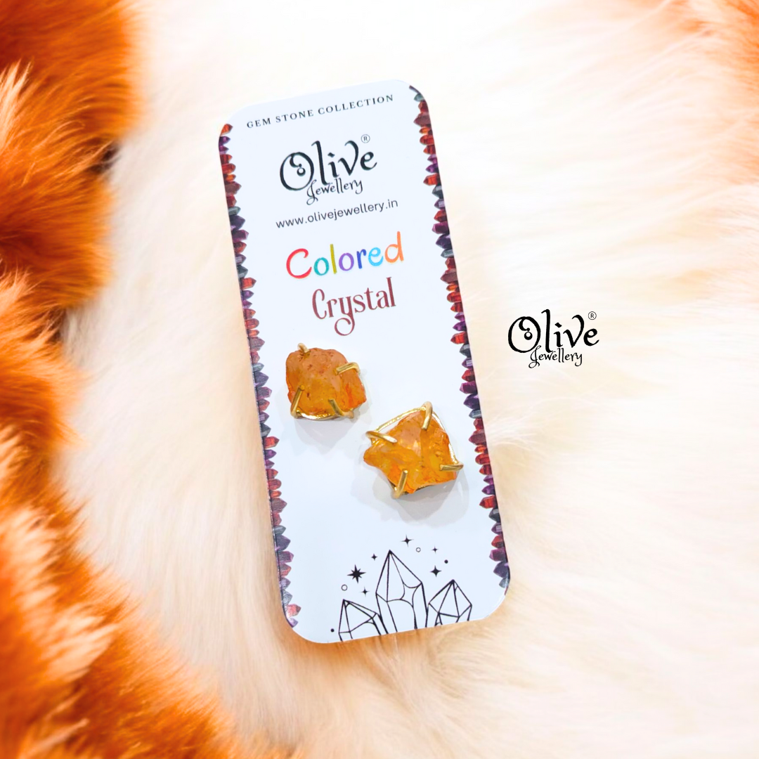 Colored Crystal - Claw Fitting - Rough Shape