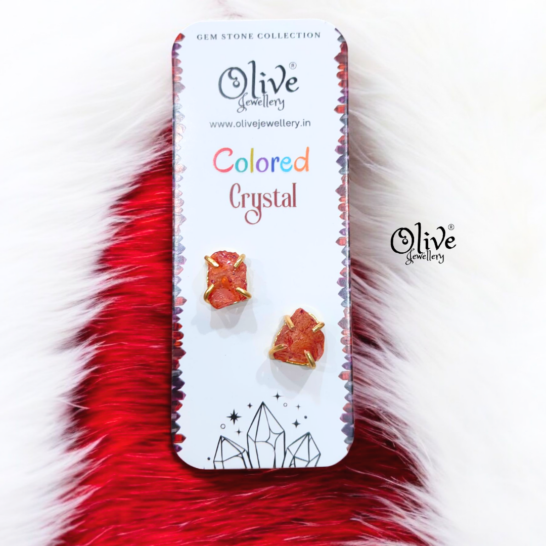 Colored Crystal - Claw Fitting - Rough Shape