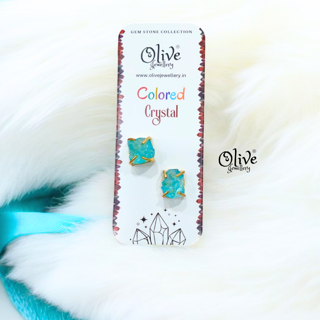 Colored Crystal - Claw Fitting - Rough Shape